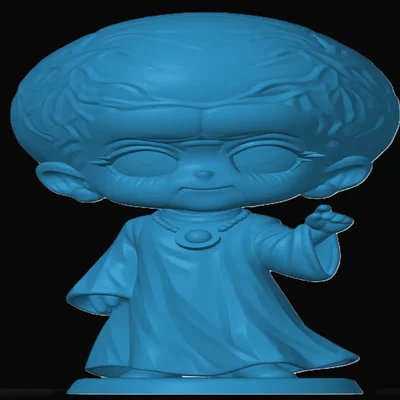 Mô hình Chibi Talosian phong cách Star Trek in 3D