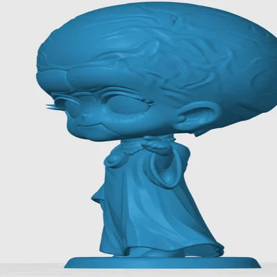 Mô hình Chibi Talosian phong cách Star Trek in 3D