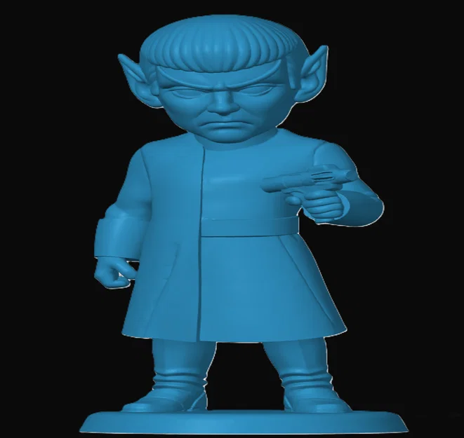 Mô hình 3D Romulan Chibi - Đồ chơi trang trí Star Trek cực chất - Image 1