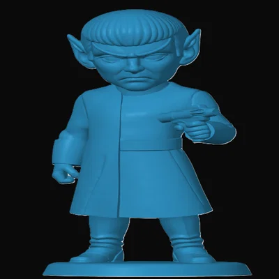 Mô hình 3D Romulan Chibi - Đồ chơi trang trí Star Trek cực chất