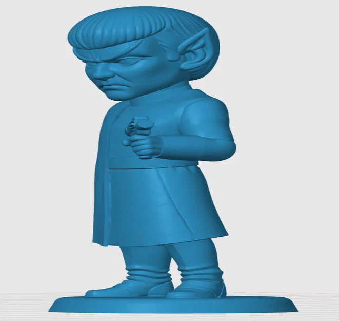 Mô hình 3D Romulan Chibi - Đồ chơi trang trí Star Trek cực chất - Image 2