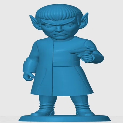 Mô hình 3D Romulan Chibi - Đồ chơi trang trí Star Trek cực chất