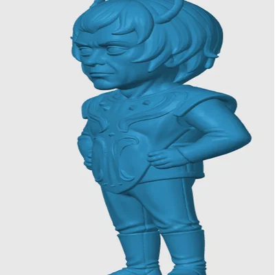 Mô hình 3D Andorian Inspired Chibi cho fan Star Trek