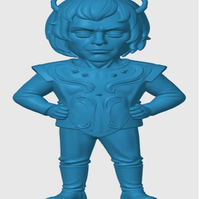 Mô hình 3D Andorian Inspired Chibi cho fan Star Trek
