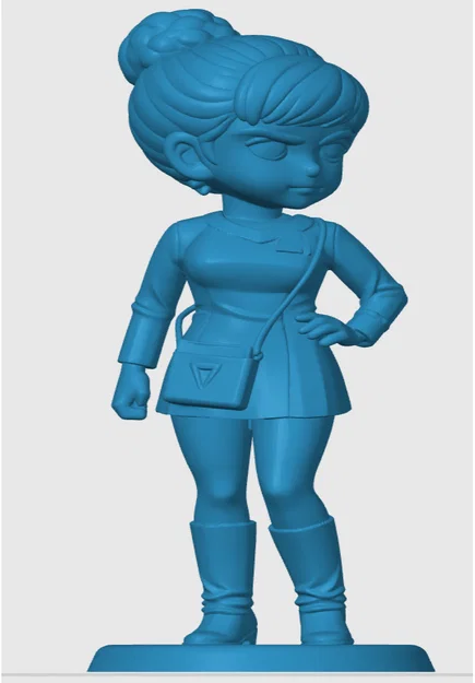 Mô hình 3D Yeoman Rand phong cách Chibi cho fan Star Trek - Image 3