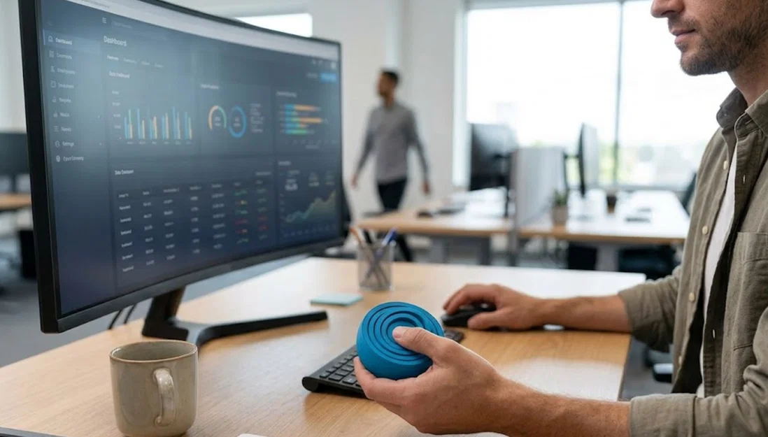 Rotating Rings Fidget - Đồ chơi xoay giảm căng thẳng in 3D - Image 1