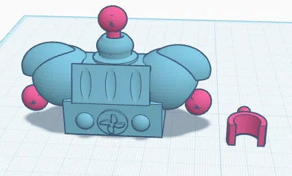 Mô hình 3D phần ngực nhân vật Fred - Thiết kế lắp ráp chi tiết - Image 1