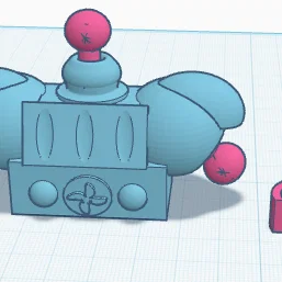 Mô hình 3D phần ngực nhân vật Fred - Thiết kế lắp ráp chi tiết
