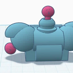 Mô hình 3D phần ngực nhân vật Fred - Thiết kế lắp ráp chi tiết