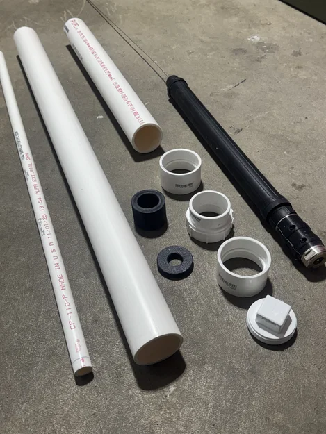 Bộ giá đỡ bảo vệ ăng-ten Yaesu ATAS-120 bằng ống PVC - Image 4