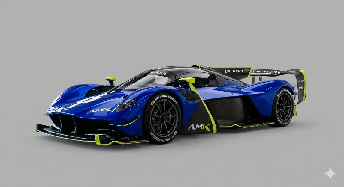 Mô hình 3D Aston Martin Valkyrie AMR Pro - Siêu xe đua chi tiết - Image 1