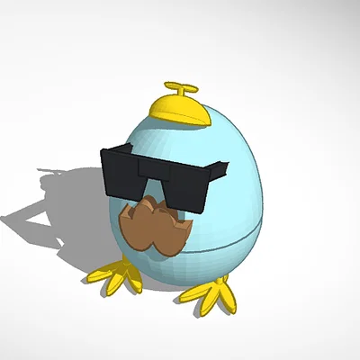 Mô hình Easter Egg Buddy 3D dễ thương trang trí bàn làm việc