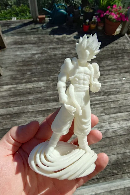 Mô hình 3D nhân vật Gogeta Blue Dragon Ball tối ưu in ấn - Image 1