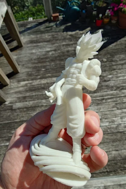 Mô hình 3D nhân vật Gogeta Blue Dragon Ball tối ưu in ấn - Image 2