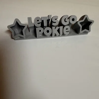 Mô hình trang trí để bàn Let's Go Pokie độc đáo