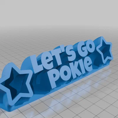 Mô hình trang trí để bàn Let's Go Pokie độc đáo