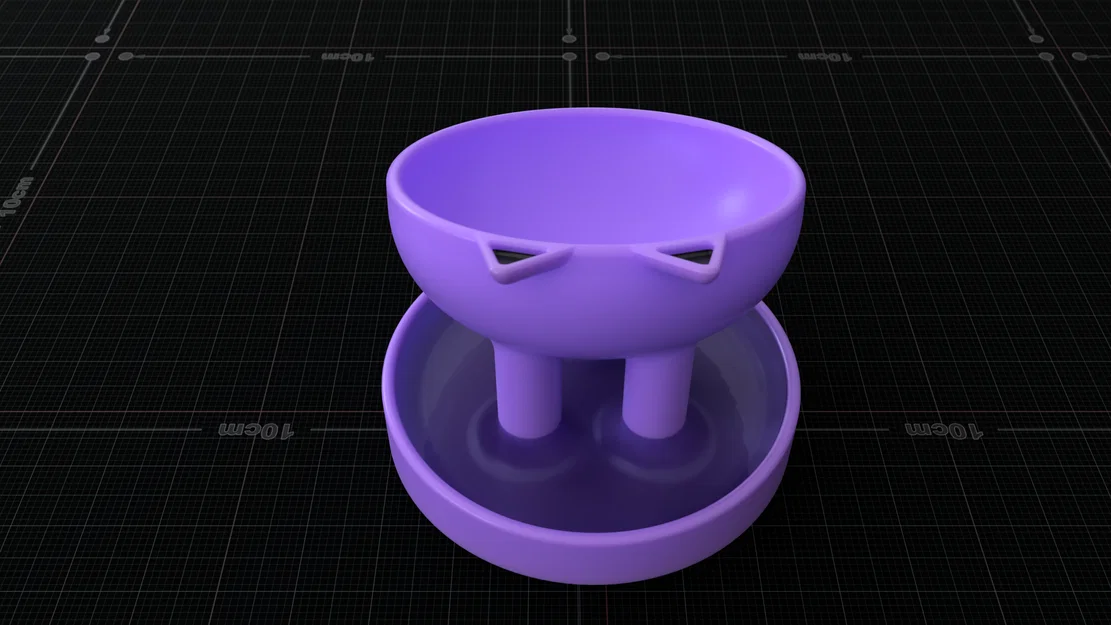 Bát ăn cho mèo chống kiến in 3D - Thiết kế thông minh sạch sẽ - Image 6