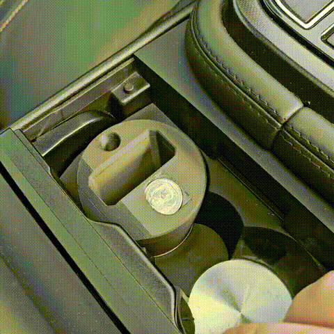 Khay để tiền xu/kính mát/bút cho hộc để ly xe Jaguar F-Type - Thumbnail 3