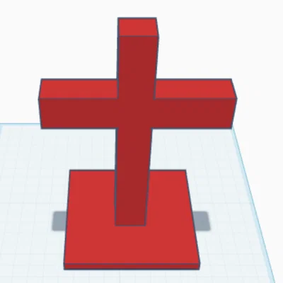 Mô hình Thánh giá trang trí để bàn in 3D tinh tế