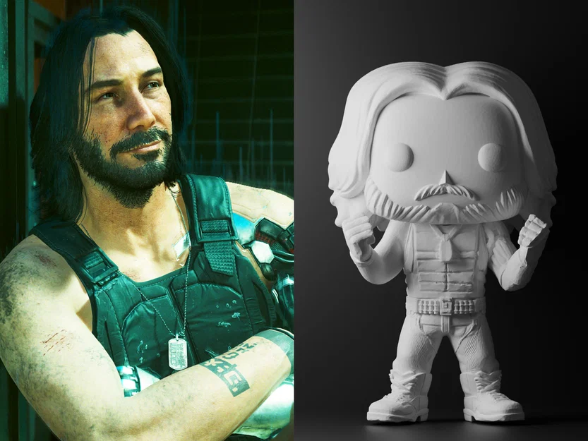 Mô hình Johnny Silverhand phong cách Funko Pop - Cyberpunk 2077 - Image 1