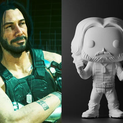 Mô hình Johnny Silverhand phong cách Funko Pop - Cyberpunk 2077