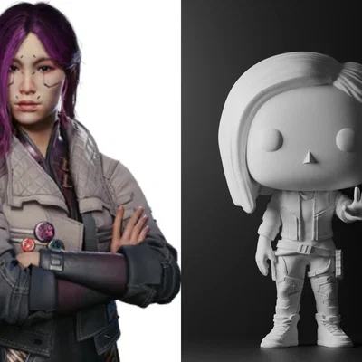Mô hình Funko Pop Songbird từ Cyberpunk 2077