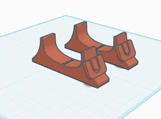 Chân đế dựng đứng máy Wii U (Wii U console stand) in 3D - Image 2