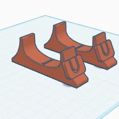 Chân đế dựng đứng máy Wii U (Wii U console stand) in 3D