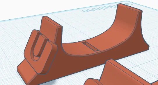 Chân đế dựng đứng máy Wii U (Wii U console stand) in 3D - Image 4