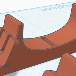 Chân đế dựng đứng máy Wii U (Wii U console stand) in 3D