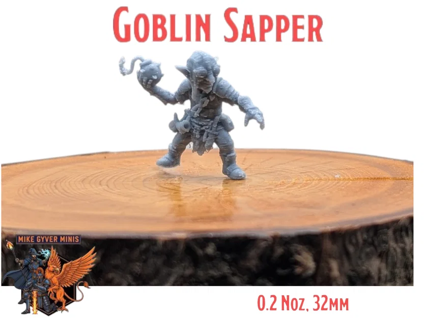 Goblin Sapper - Mô hình in sẵn chất lượng từ Mike Gyver Minis - Image 1