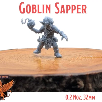 Goblin Sapper - Mô hình in sẵn chất lượng từ Mike Gyver Minis