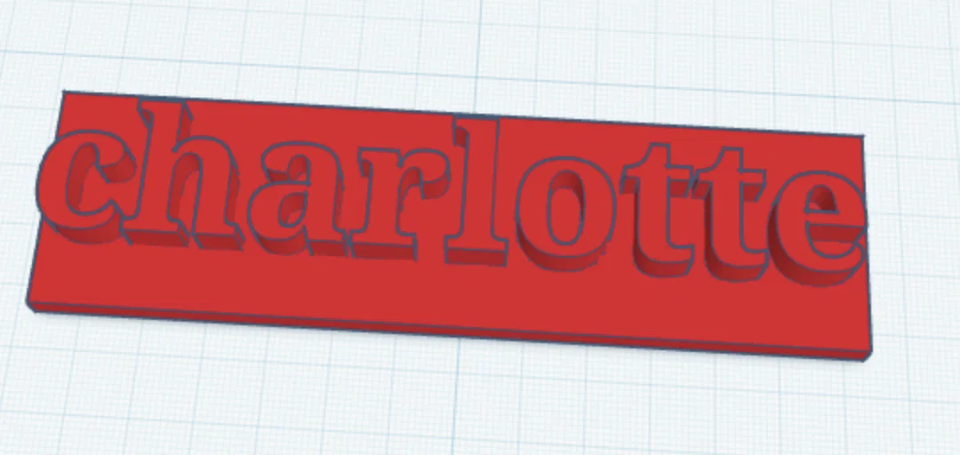 Bảng tên treo cửa phòng ngủ cá nhân hóa thiết kế 'Charlotte' - Image 1