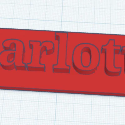 Bảng tên treo cửa phòng ngủ cá nhân hóa thiết kế 'Charlotte'