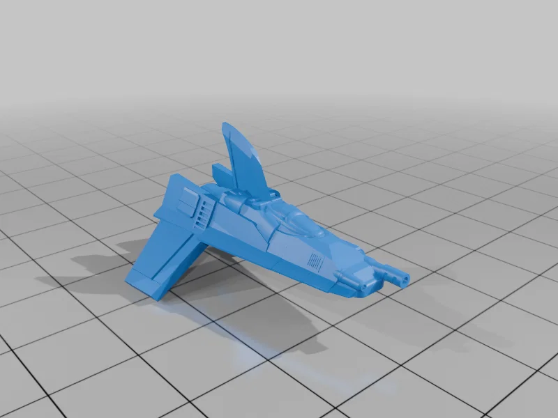 Mô hình tàu chiến không gian Ariane Aerospace Fighter in 3D - Image 2