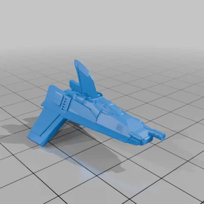 Mô hình tàu chiến không gian Ariane Aerospace Fighter in 3D
