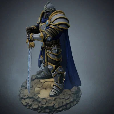 Bloodbound Realms – Con người – Hiệp sĩ Iron Covenant, Vệ binh Oathsworn (Mô hình STL 3D)