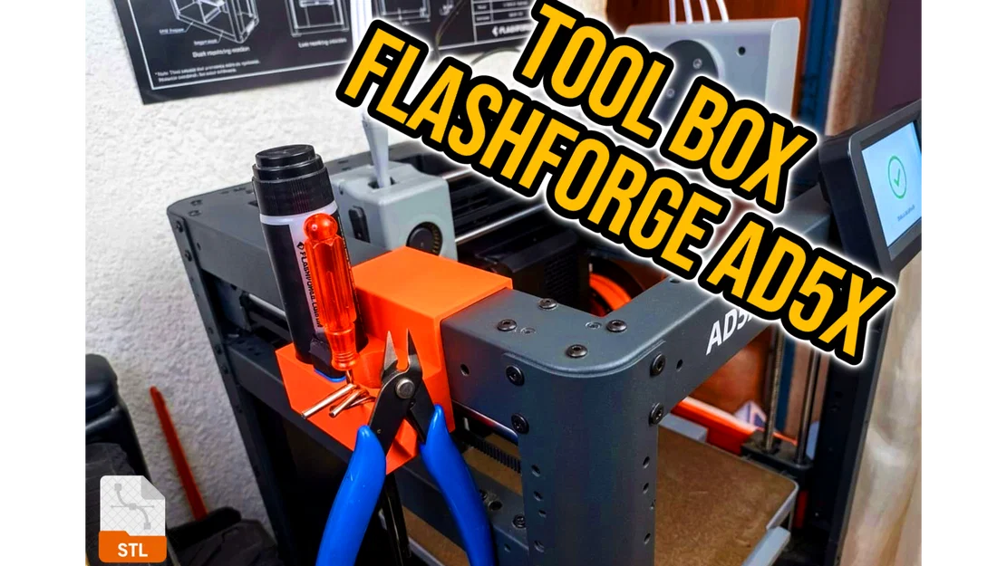 Khay Đựng Dụng Cụ Gọn Gàng Cho Máy In 3D Flashforge AD5X - Image 1