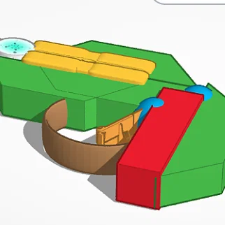Mô hình súng đồ chơi 3D độc đáo thiết kế trên Tinkercad