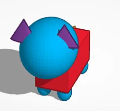 Mô hình chú mèo cách điệu dễ thương in 3D từ Tinkercad - Image 1