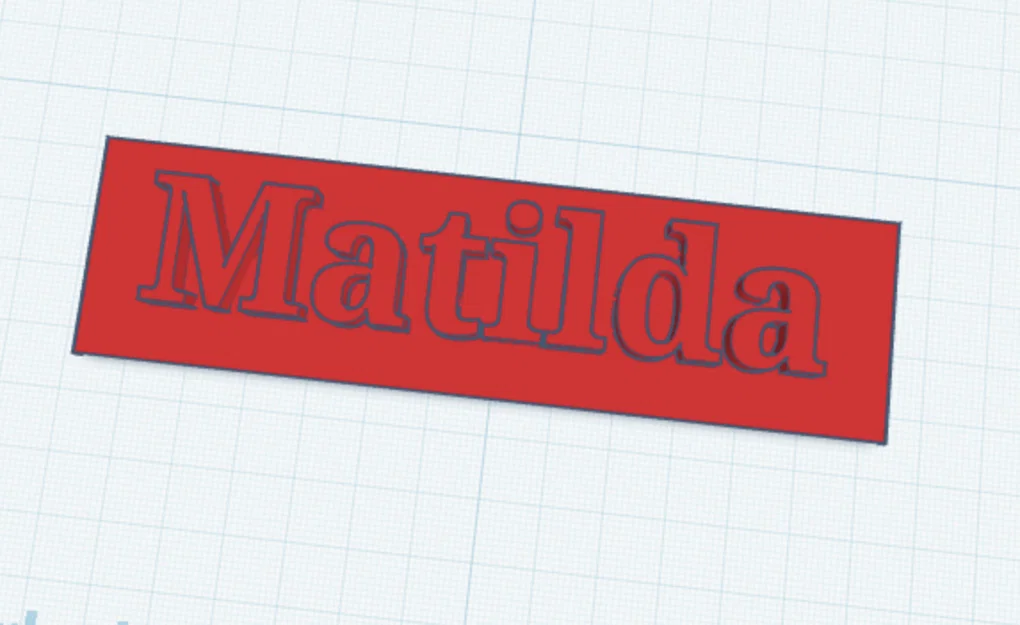 Bảng tên treo cửa Matilda cá tính - Tự in 3D dễ dàng - Image 1