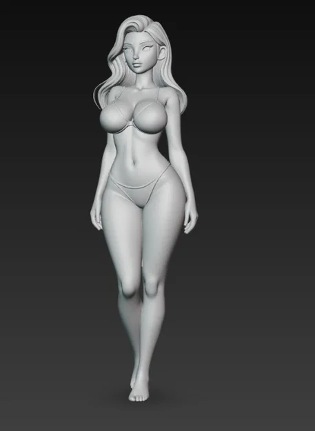 Mô hình 3D nhân vật nữ quyến rũ (Sexy Girl in Lingerie) để sưu tầm - Image 5