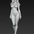 Mô hình 3D nhân vật nữ quyến rũ (Sexy Girl in Lingerie) để sưu tầm - Thumbnail 5