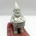 Mô hình Chú Lùn Giữ Vườn Đang Phơi Đồ (Laundry Garden Gnome) - Thumbnail 1