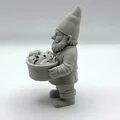 Mô hình Chú Lùn Giữ Vườn Đang Phơi Đồ (Laundry Garden Gnome) - Thumbnail 3