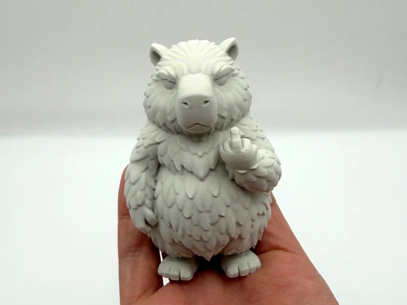 Mô hình Capybara Giơ Ngón Tay Giữa (Middlefinger Capybara) - Image 1