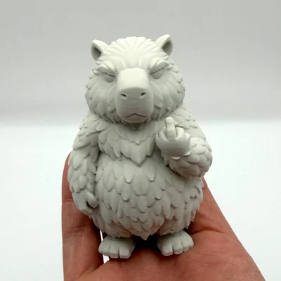 Mô hình Capybara Giơ Ngón Tay Giữa (Middlefinger Capybara)