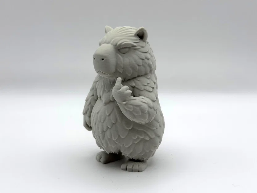 Mô hình Capybara Giơ Ngón Tay Giữa (Middlefinger Capybara) - Image 3