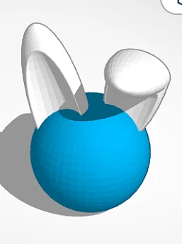 Mô hình quả cầu thỏ (Bunny Ball) xinh xắn in 3D - Image 1