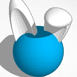 Mô hình quả cầu thỏ (Bunny Ball) xinh xắn in 3D